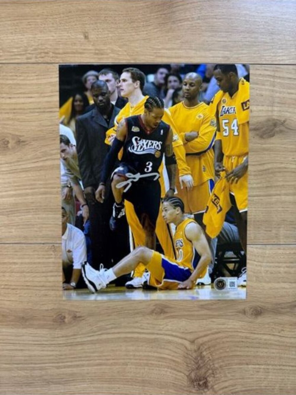 Allen Iverson signed autographed Philadelphia 76ers Stepover 8x10 Photo Beckett